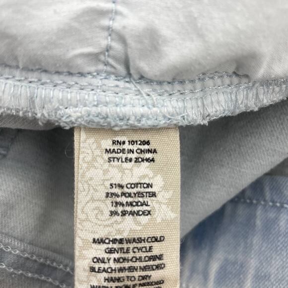 SOFT SURROUNDINGS Jeans Ultimate Denim Relaxed Straight Bleached Womens L - Picture 3 of 8